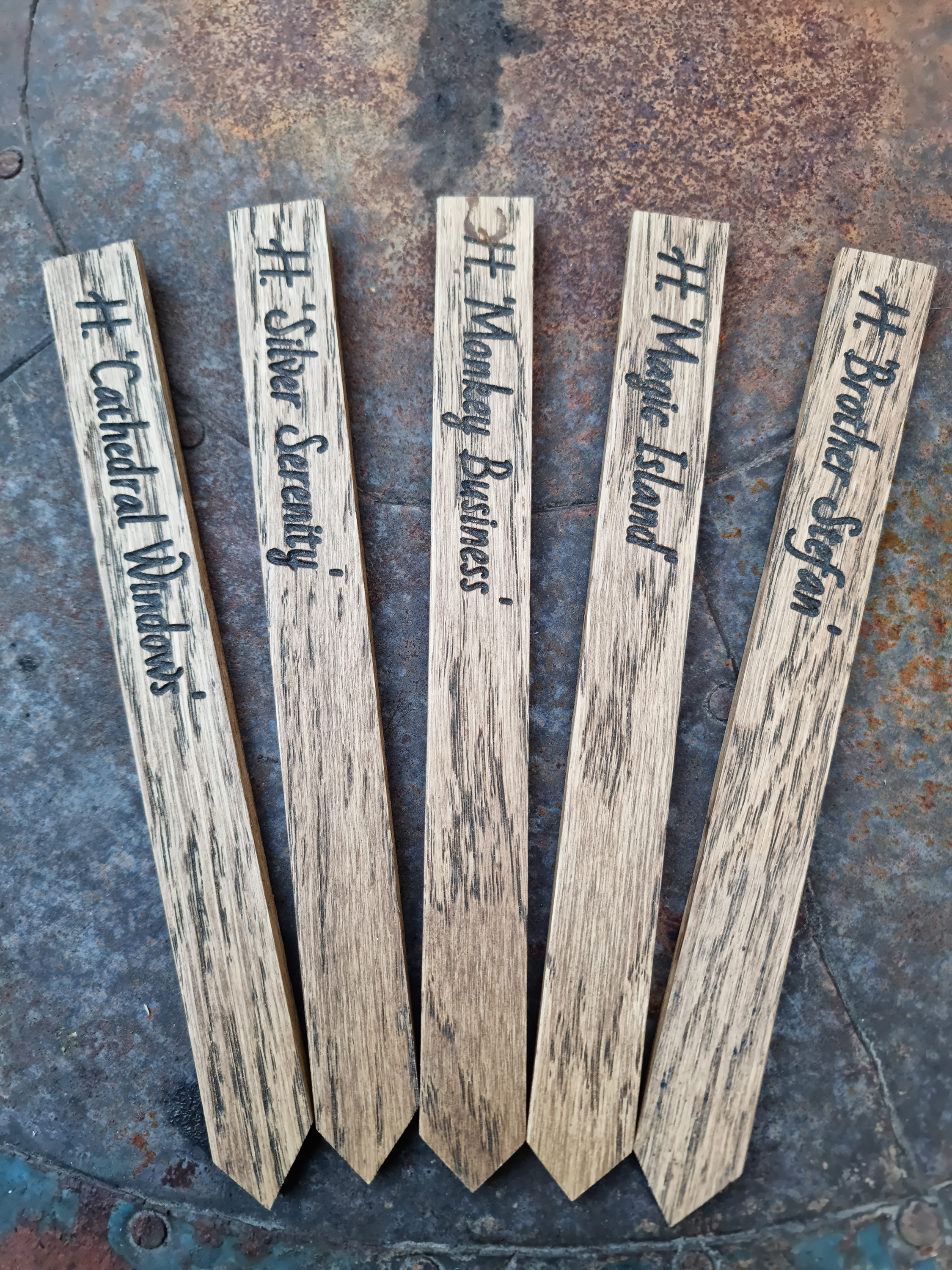 Bespoke Oak Labels